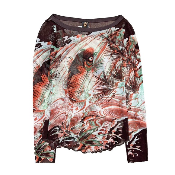 Koi Fish Mesh L/S Top & Pants - Picture 2 of 7